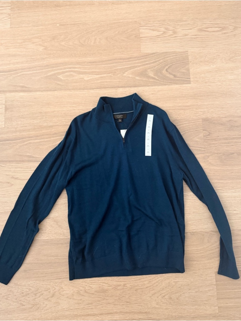 Banana Republic Men's Navy Zip-Up Sweater